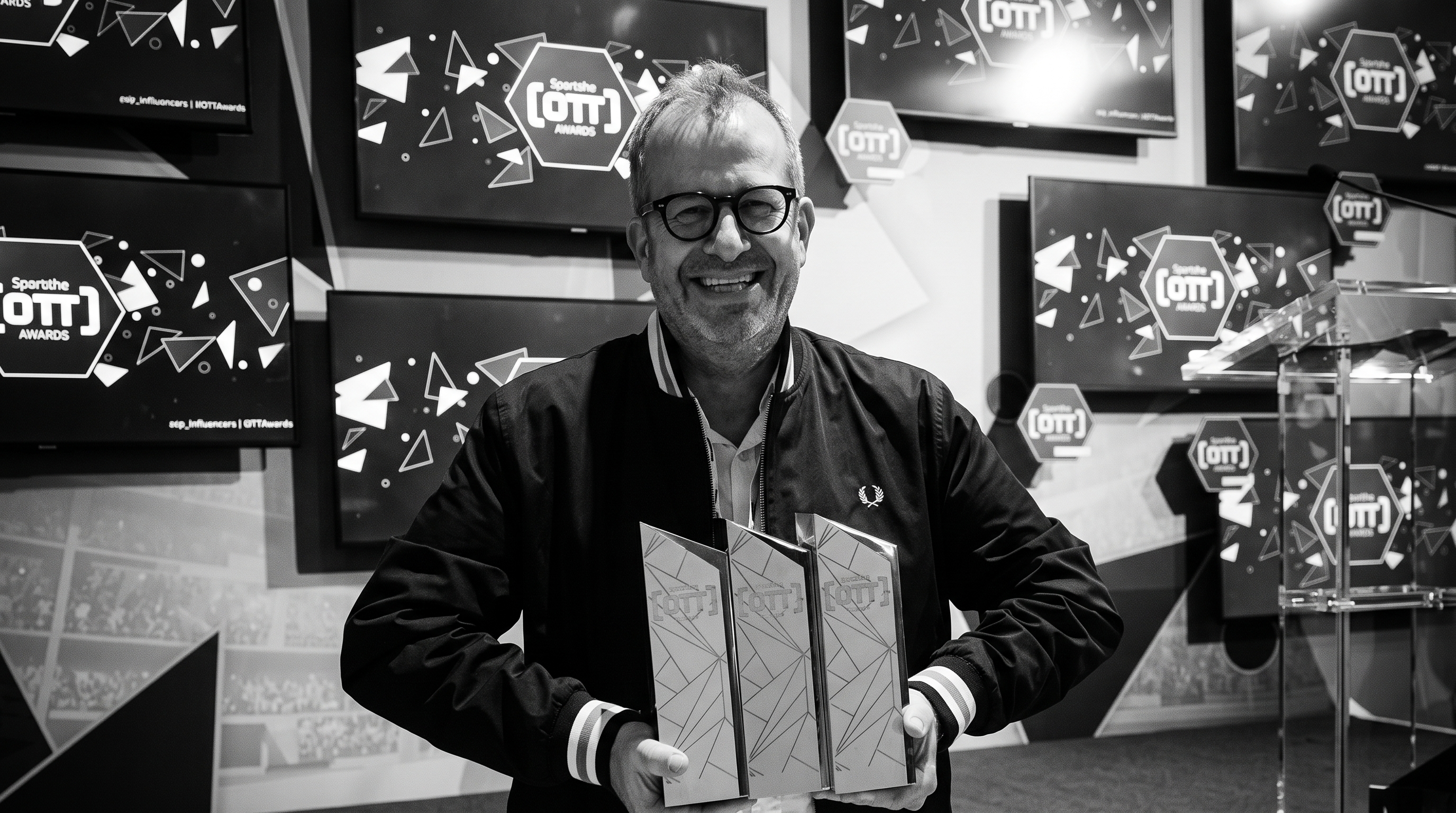Tobias Fröhlich with three SportsPro OTT Awards